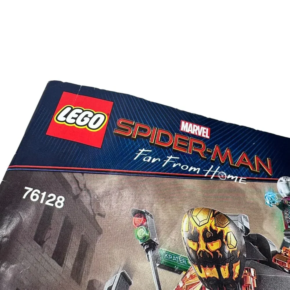 Lego Marvel Spider Man Molten Man Battle #76128 Building Instruction Manual Only